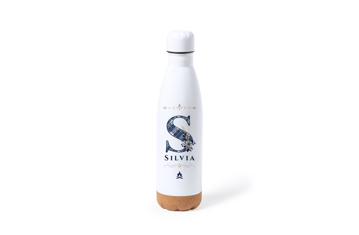 Botella personalizada con inicial para falleros y falleras | Regalos fallas
