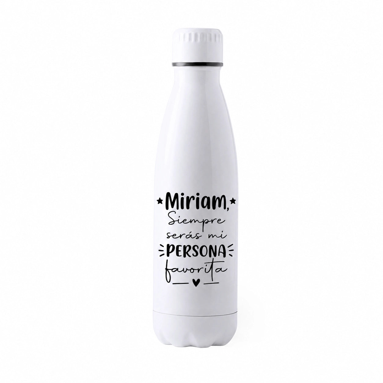 Botella personalizada con nombre para amigas o hermanas
