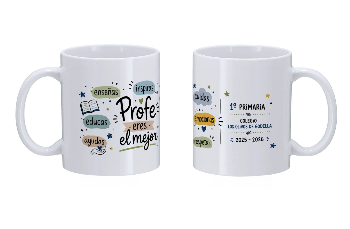 Taza "Profe, eres el mejor"