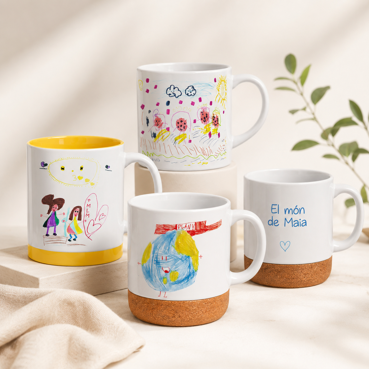 Tazas personalizadas con dibujo