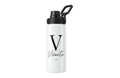 Botella personalizada inicial, nombre y mucho estilo | Aluminio 800 ml