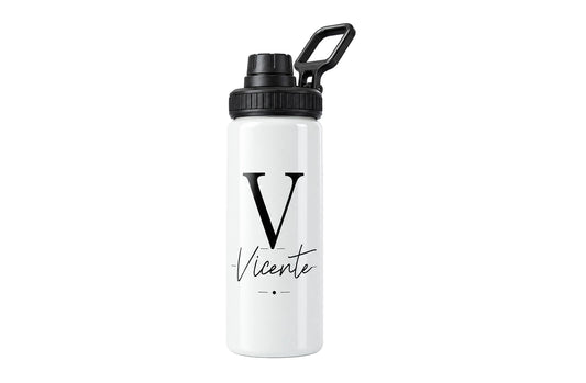 Botella personalizada inicial, nombre y mucho estilo | Aluminio 800 ml