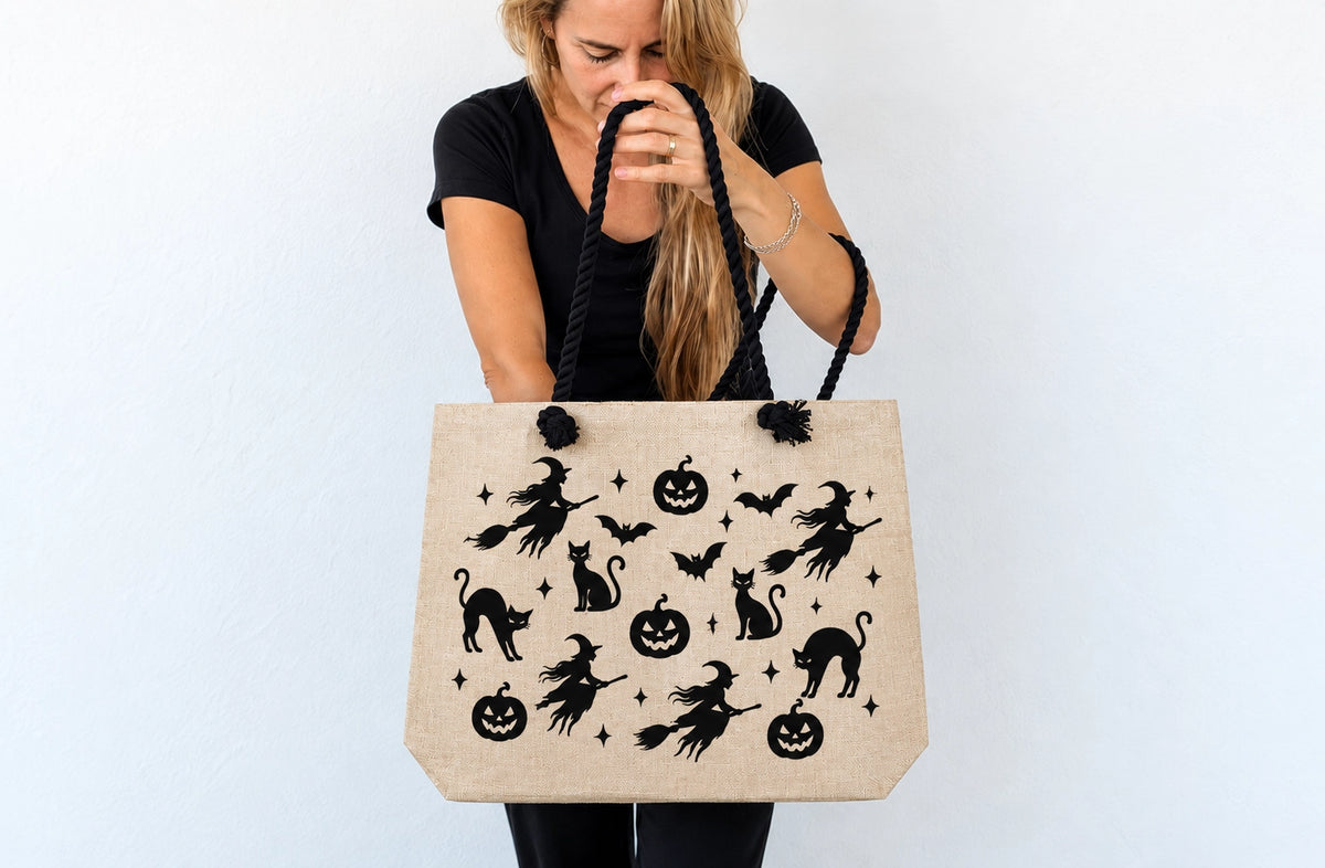 Pack Taza y Bolsa de Halloween Personalizada 🎃🦇