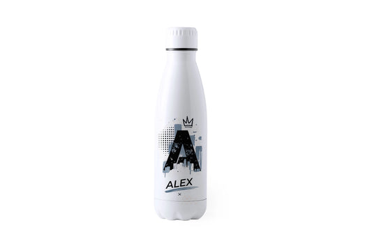 Botella personalizada con inicial | Diseño urbano