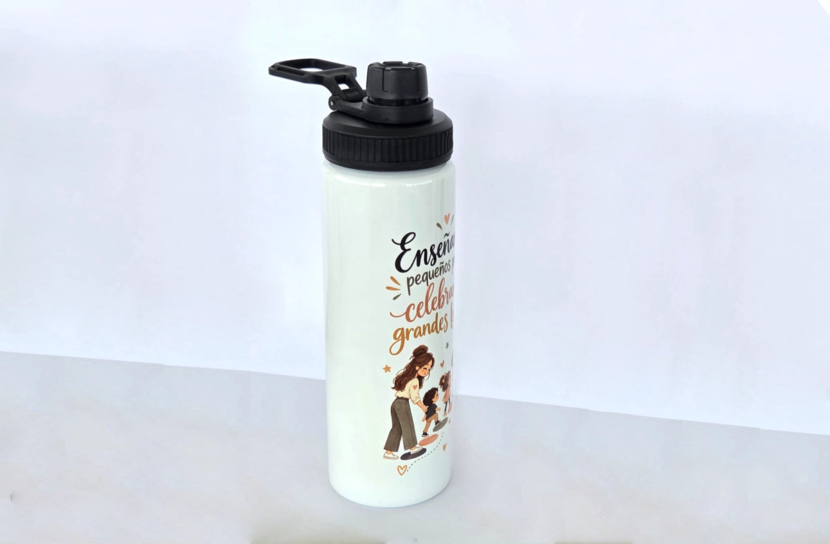 Botella para profesora de Infantil o Primaria  | Aluminio 800 ml