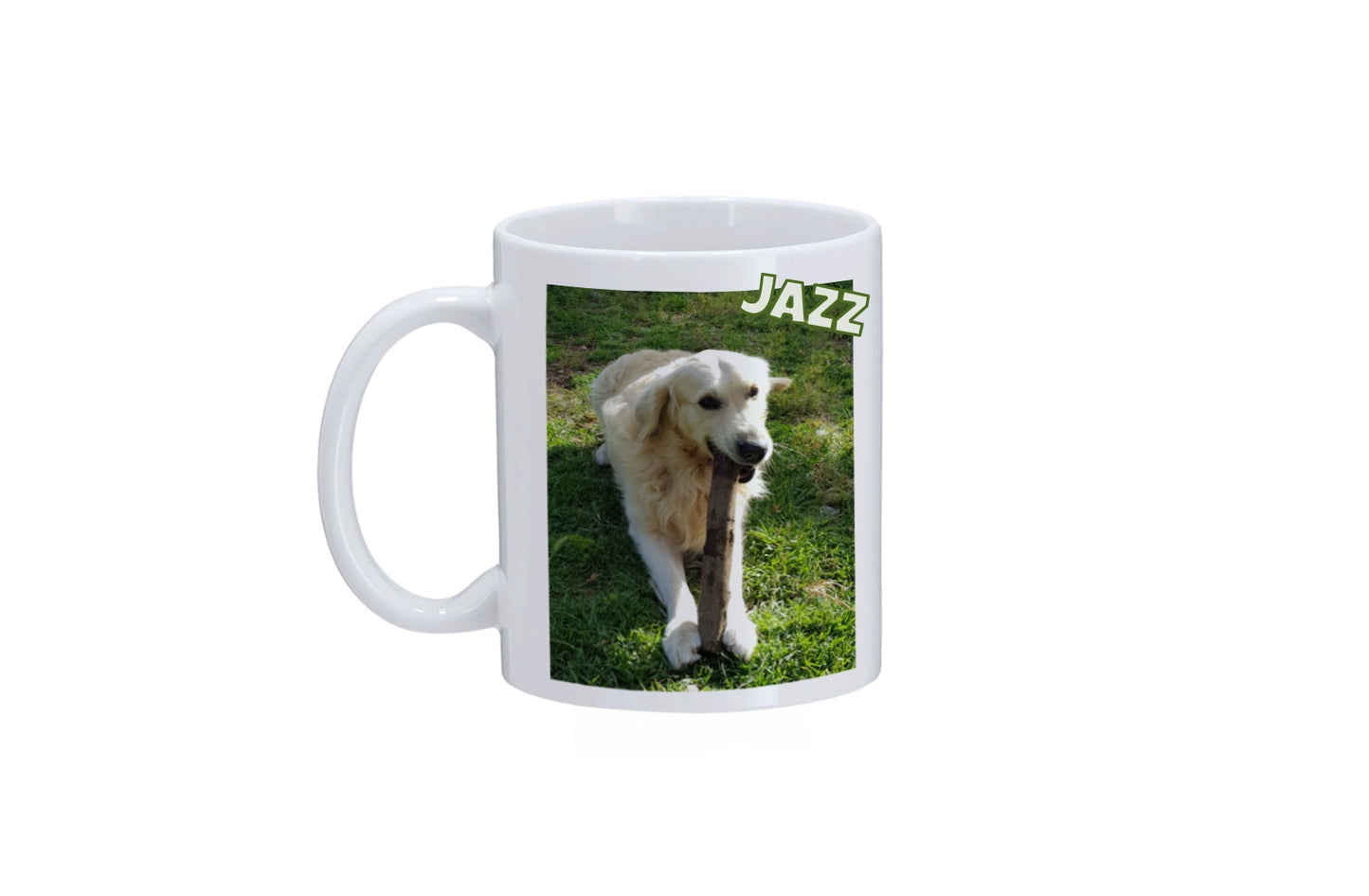 Taza personalizada con la foto de tu mascota y su nombre