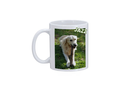 Taza personalizada con la foto de tu mascota y su nombre