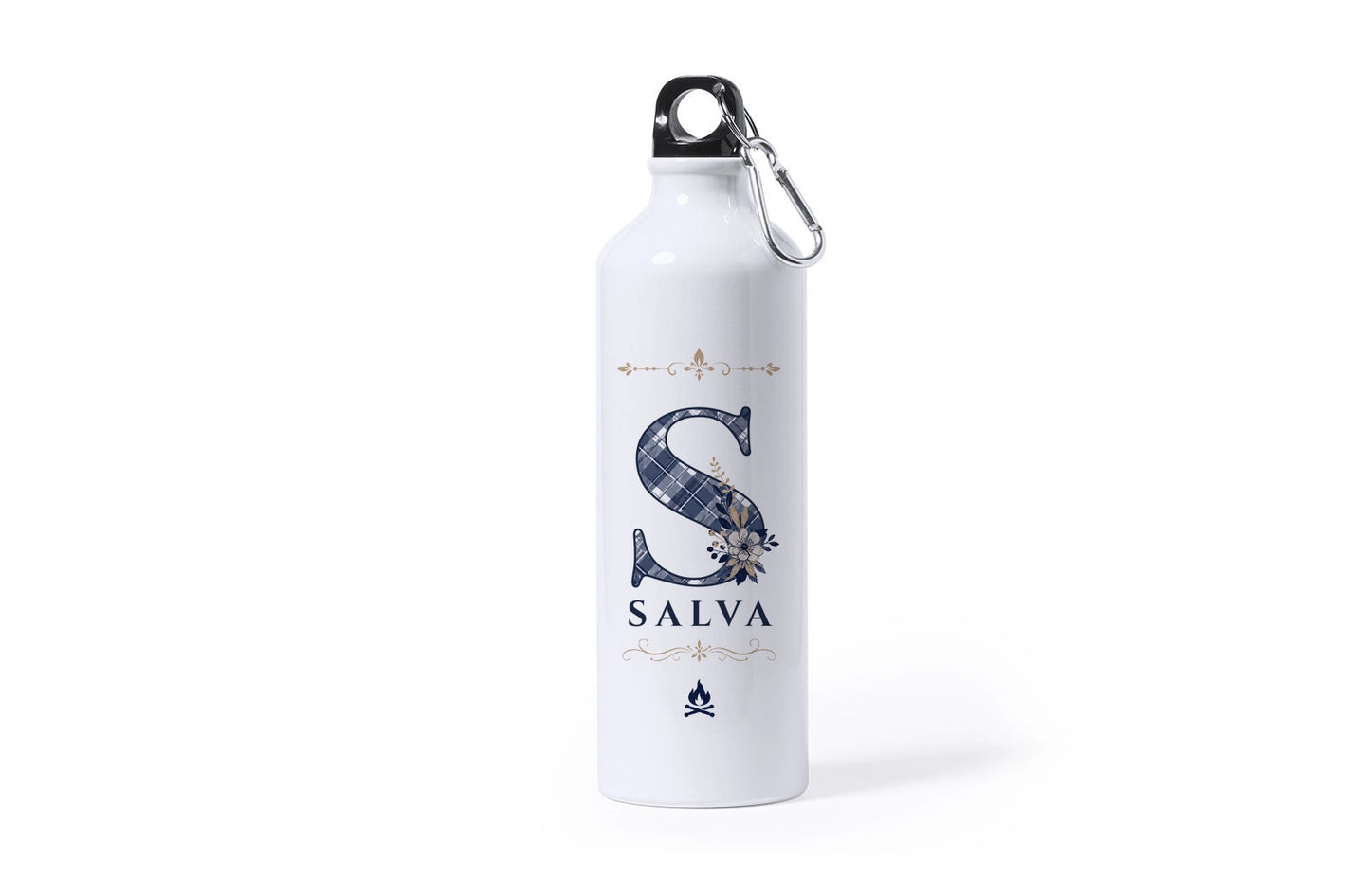 Botella personalizada con inicial para falleros y falleras | Regalos fallas