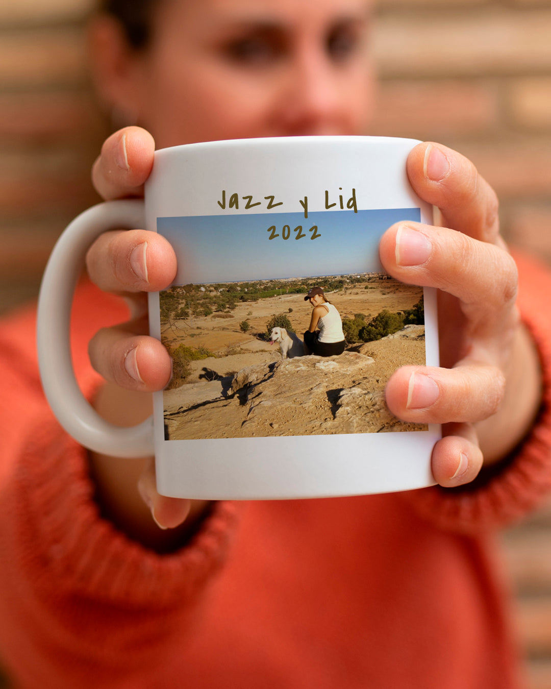 Taza personalizada con la foto de tu mascota y su nombre