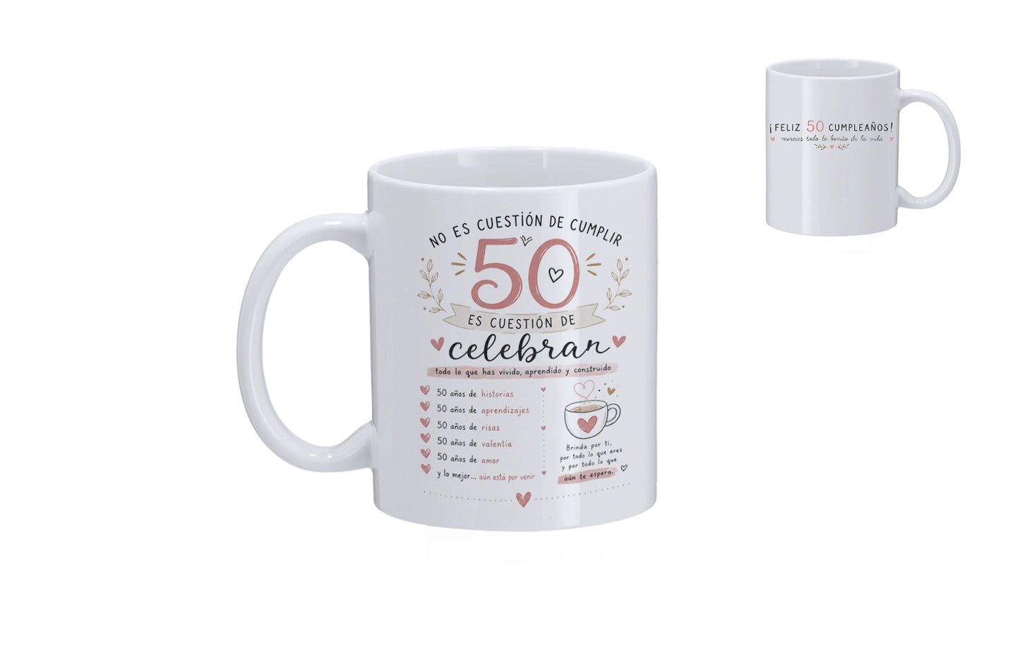 Taza para felicitar los cumpleaños (30, 40, 50 y 60 años!)
